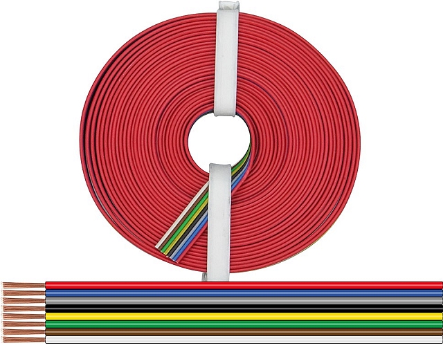 x5m 8x0,14mm² - rot-blau-grau-schwarz-gelb-grün-braun-weiß