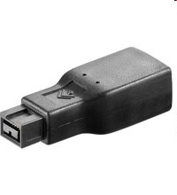 Adapter Firewire High-Speed 9-polig male -> 6-polig female - uitlopend