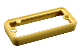 Set open plastic frames - geel - voor 1455P16/22 serie