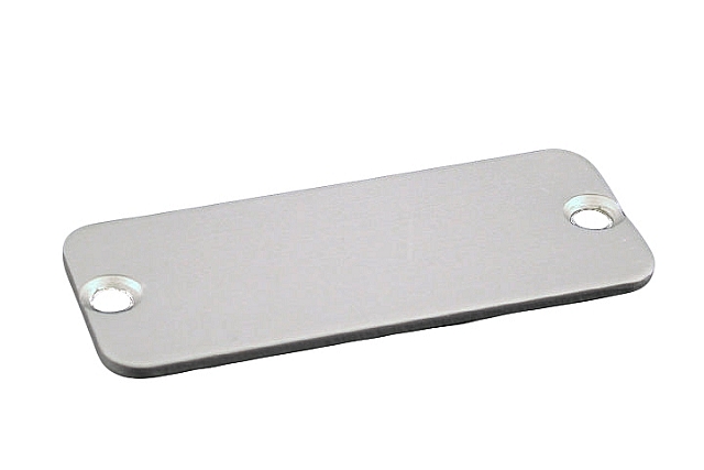 Aluminium seitenplatte - blank - für 1455C8/12 serie