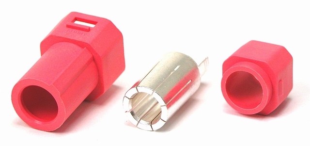 Voedingsconnector 1-polig Female 90A - 500Vdc - rood