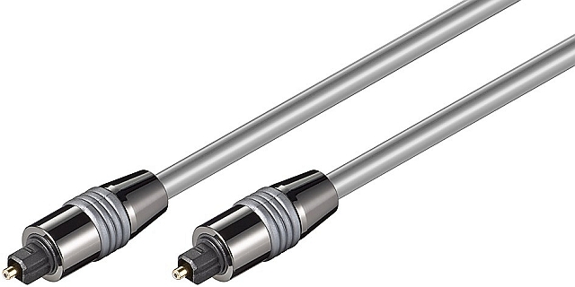 Toslinkkabel stecker - stecker - ø6mm kabel - 2m
