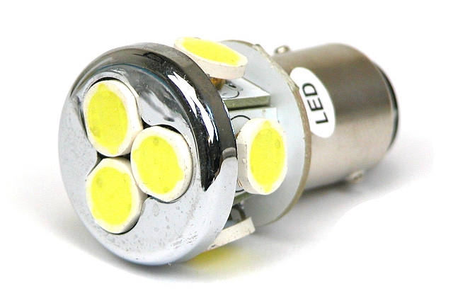 Auto LED lamp BA15d 12V-14,2V 1,4W 360° 7000K 75lm