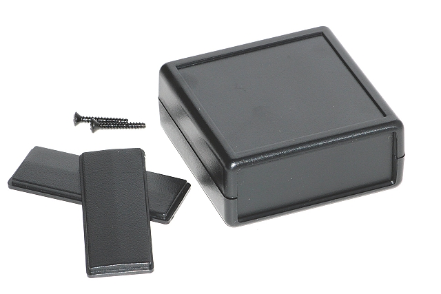 Enclosure Hand-Held 66 x 66 x 28mm black with lose panels