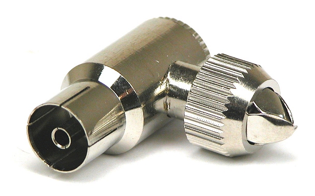 CAI plug metal angled receptable - screw connection