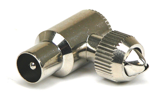 CAI plug metal angled male - screw connection