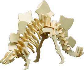 Houten bouwplaat - Stegosaurus