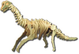 Houten bouwplaat - Brachiosaurus