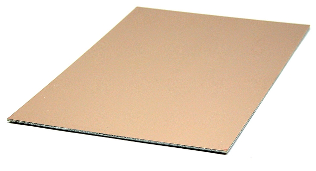 Epoxy Printplaat enkelzijdig koper - 10 x 16cm - 2,4mm dik