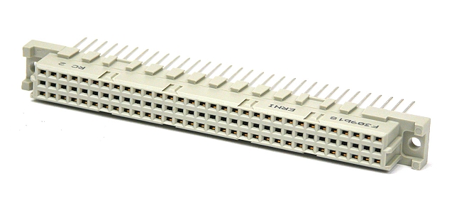 DIN 41612C 64-polig female rechit printpennen - 13mm - uitlopend