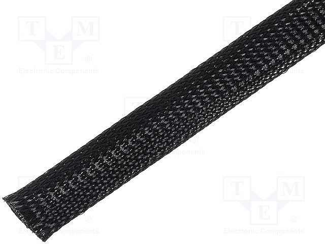 x100m woven isolations tubes ø3,0 - 9,0mm - black