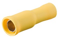 x100 Kabelschoen kogel female 5mm geel