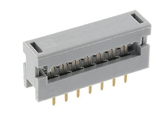 PCB IDC connector 14p 2,54mm 3,2mm lange pennen