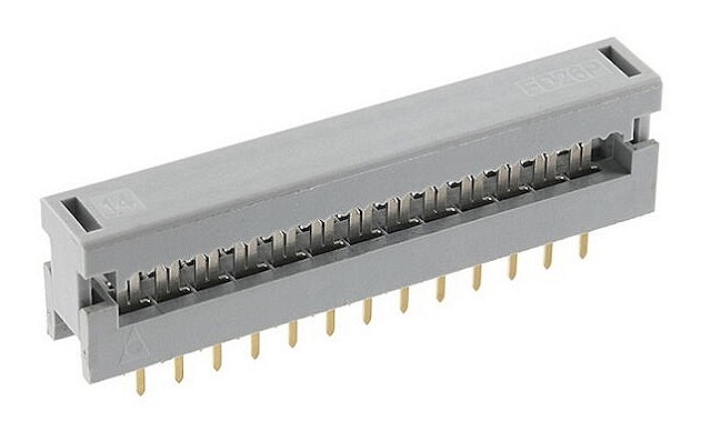PCB IDC connector 50p 2,54mm 3,2mm lange pennen - uitlopend