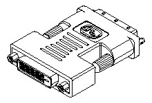 Molex DVI-D (M) naar P&D Digitaal (F) adapter - uitlopend
