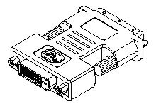 Molex DVI-D (F) naar P&D-D (M) adapter - uitlopend