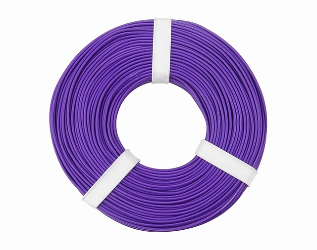 x10 rollen van 10m Montagesnoer 0,25mm² - violet