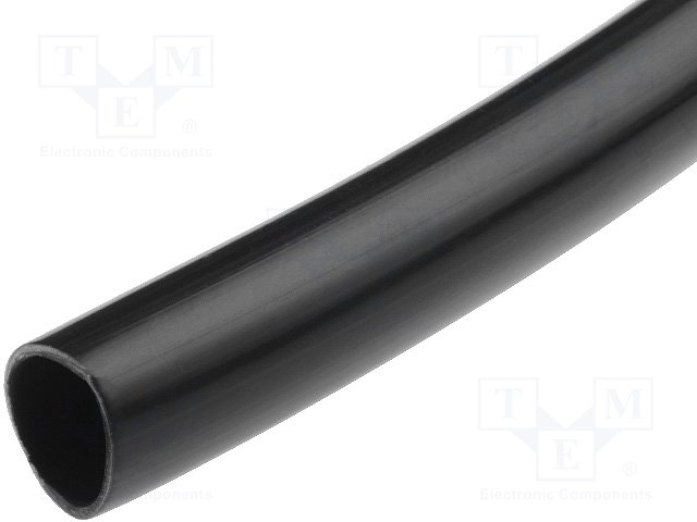 x20m PVC kous ø22mm 1,0mm dik - UL94V-0 - zwart