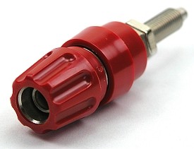 Labory socket panelmount ø4mm 63A - red