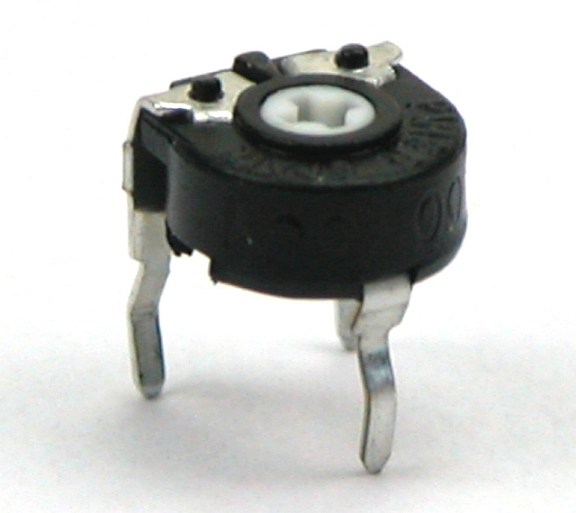 Instelpotmeter mini klein liggend - 250E - uitlopend