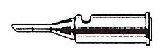 Stift voor Pyropen (Piezo) - Conisch afgevlakt 8,0mm
