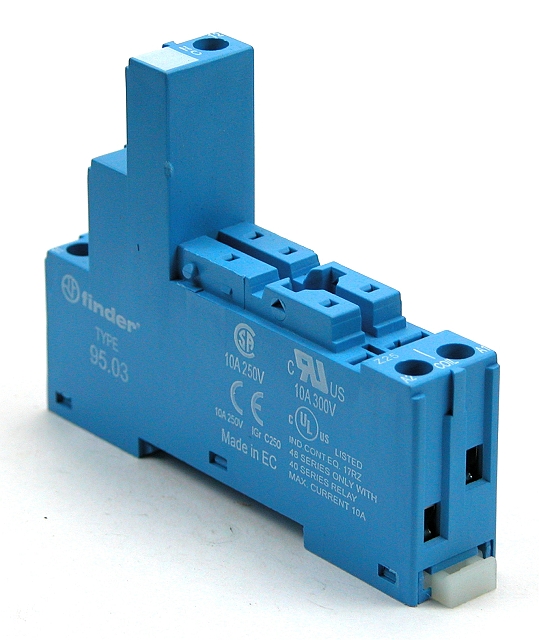 DIN-rail relaisvoet voor 4031.. (raster 3,5mm) relais