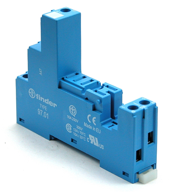 DINrail socket for 4661.. series