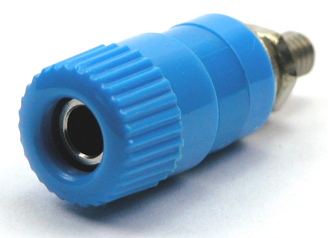 Labory socket panelmount ø4mm - blue