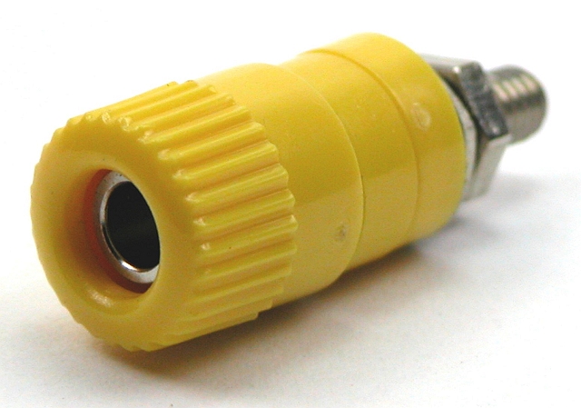 Labory socket panelmount ø4mm - yellow