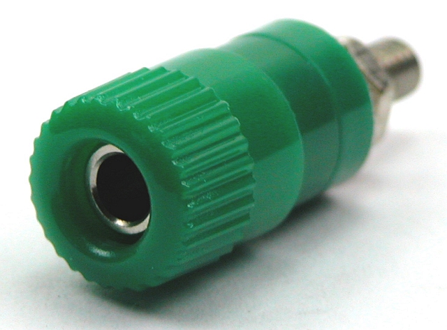 Labory socket panelmount ø4mm - green