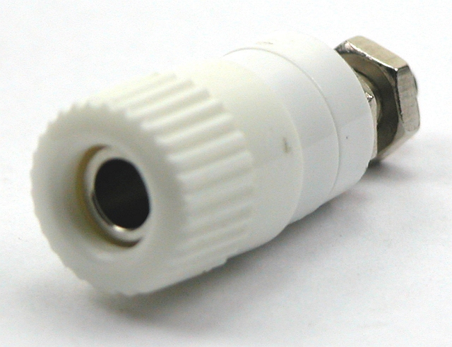 Labory socket panelmount ø4mm - white
