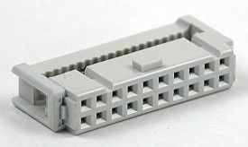 Socket IDC 2,54mm zonder trekontlasting - 14-polig