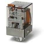 Industrial relay 3x Change-Over 10A - 12Vdc - 11p plug-in