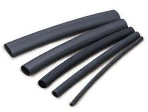 Heat schrink tube with glue 4:1 ø6/1,5mm 1m black