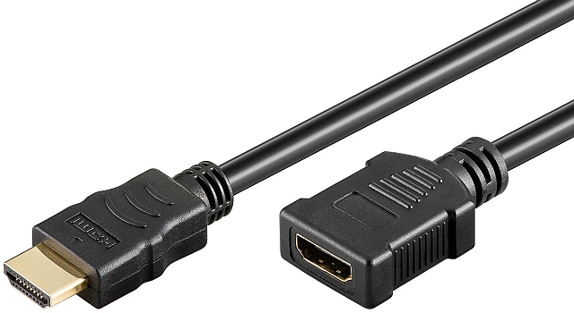 HDMI cables with Ethernet male A -> female A