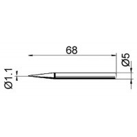 Soldering tip ø1,1mm