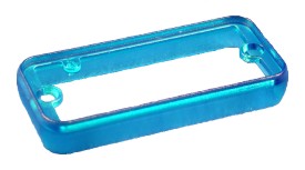 Set open plastic frames - transp. blauw - voor 1455C8/12 serie