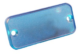 Set gesloten plastic frames - trans. blauw - voor 1455L12/16/22 serie