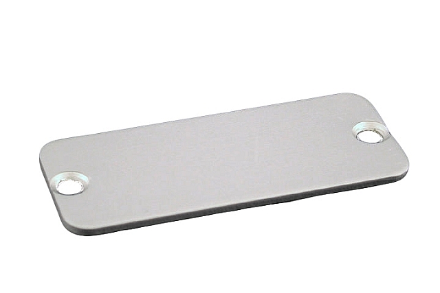 Aluminium zijplaatjes - blank - voor 1455T16/22  serie