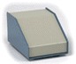 Desktop enclosure 254x140x76/28mm - 30° - beige/blue