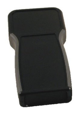 Hand-Held behuizing 100x210x32mm -  met batterijvak - zwart