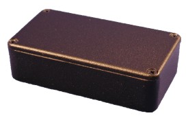 Alum. diecast enclosure 192x111x61mm - black