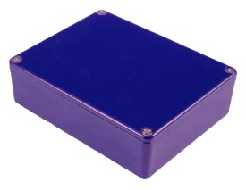 Alum. druckguss gehäuse 119x94x34mm - RAL5013 - Cobalt Blau