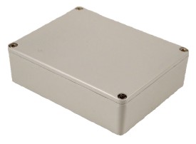 Alum. druckguss gehäuse 119x94x34mm - RAL7035 - Grau