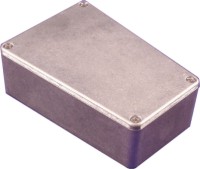 Gehäuse aluminium trapezium 112,9x61,5/79x39,2mm - leicht grau