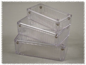 Behuizing 120x65x40mm transparant clear