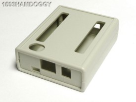 Bewerkte behuizing 95x77x30mm - voor Beaglebone - grijs