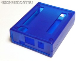 Bewerkte behuizing 95x77x30mm - voor Beaglebone - transparant blauw