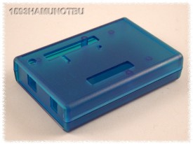 Gehäuse beartbeitet 110x75x25mm - für Ardiuno Uno - transparanty blau