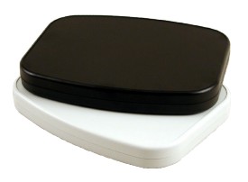 Tablet gehäuse 230 x 190 x 30mm - schwarz - mit batteriefach